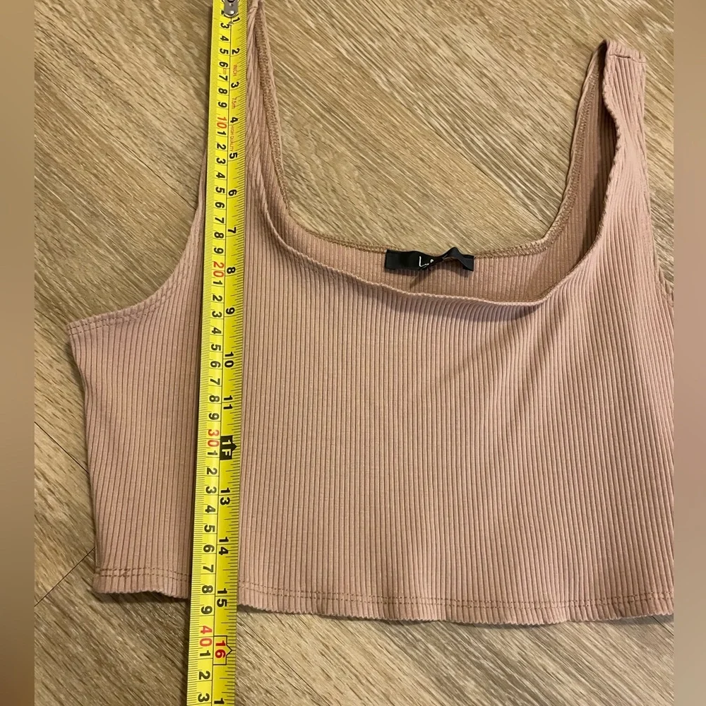 Lulu's Set For Life Tan Ribbed Top - Picture 7 of 7